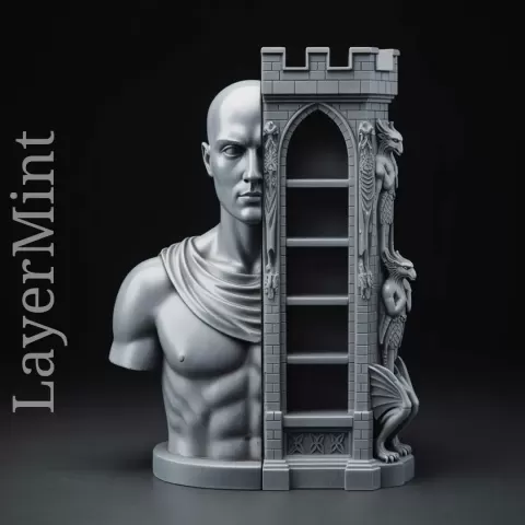Gothic Bust Tower Organizer