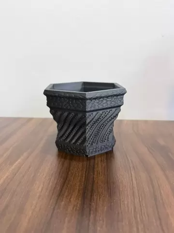 Hexagonal Lava Slatted Planter — Hyper-Ventilated Edition
