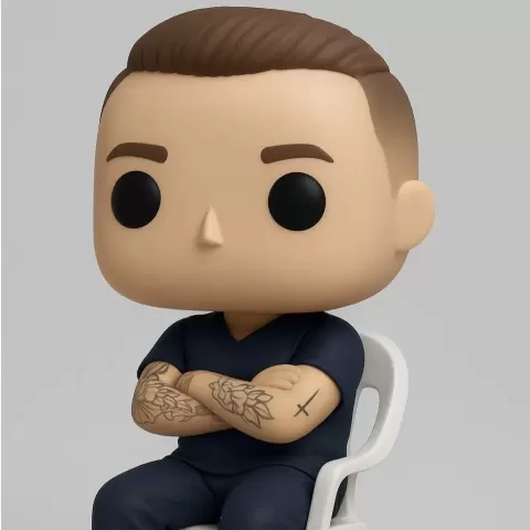 Funko camillero en silla descansando se imprime en PLA 1.75 - Picolinos 3D