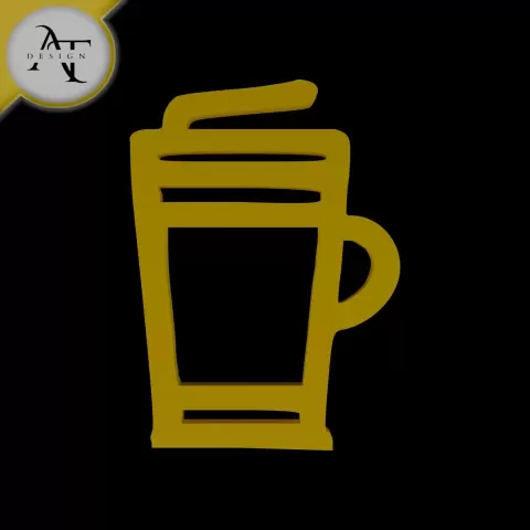 Simple Coffee Cup Symbol - 2D Art - Apex Trace