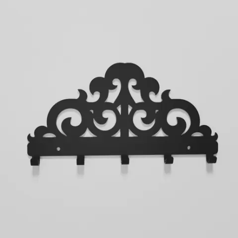 Elegant Scrollwork Key Rack