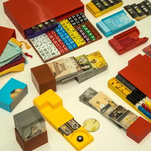 Scholars of the South Tigris + Body of Books boardgame organizer by Albert Ng