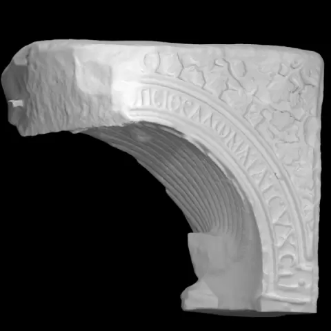 Fragment of a peacock-arch from the main entablature by Scan The World