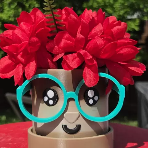 Cute Face Planter by CLOV3D