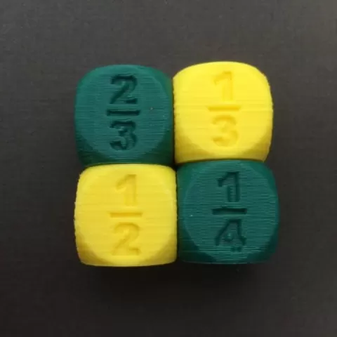 Fraction Dice by Josh Ajima