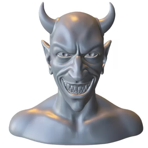 Demonic Devil Bust