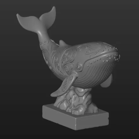 decorative whale bust - BiLeN MeSH SToRe