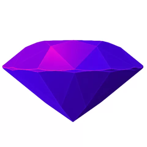 Faceted Gemstone Diamond