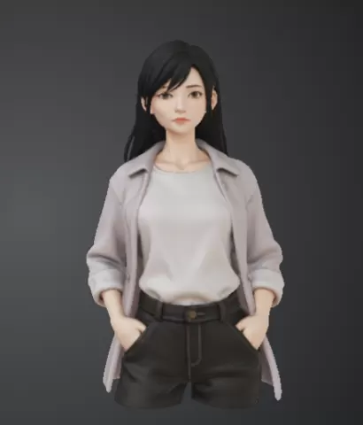 Stylised Female Character Bust