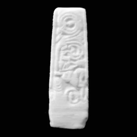 Anglo-Saxon Stone Cross Shaft at The British Museum, London by Scan The World