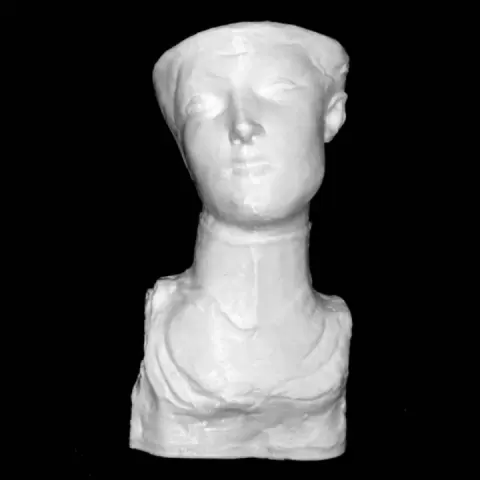 Mask of a Young English Woman in Brussels, Belgium by Scan The World