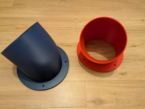 Swivel Air Vent with 45° Bow (AC Exhaust and Intake)