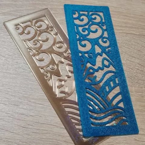 Bookmark with landscape