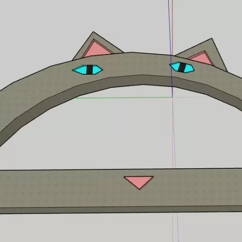 cat letter D