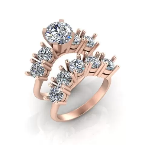 round solitaire engagement jewelry ring