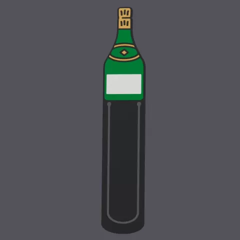 Champagne Bottle - Bookmark v02 - studio WES