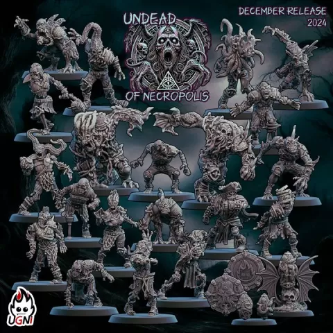Undead of Necropolis (Lovecraftian style) - Undeads- UGNI - Fantasy Football by UGNI Miniatures