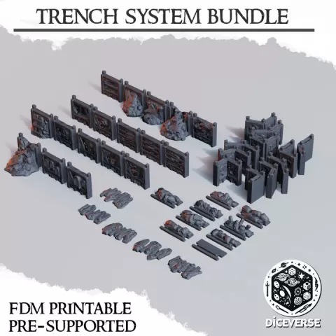 Trench Terrain: Trench System Bundle by Diceverse