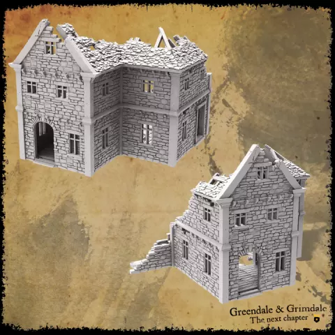 Grimdale - Modular building set by 3Dlayeredscenery