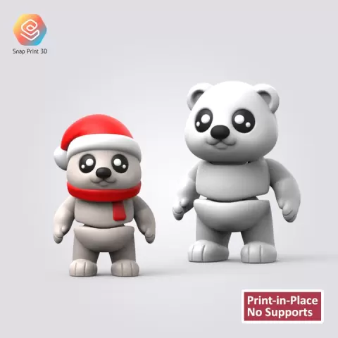 Flexi Bear by SNAP PRINT 3D