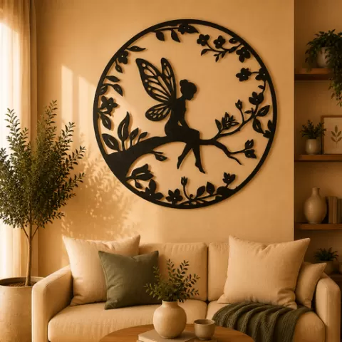 Fairy Silhouette 2D Wall Art