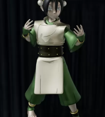 Toph Beifong (Avatar: The Last Airbender) - Earthbending Battle Stance