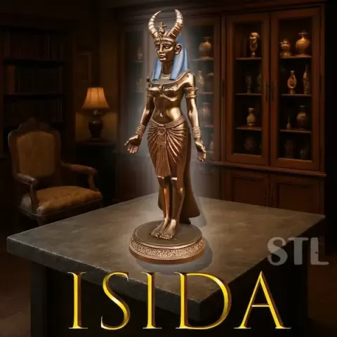 Isida Goddess Statue STL - MegaPrintSTL