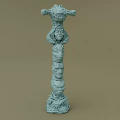 Tiny TotemStackers --Alien Stack by HTS Productions