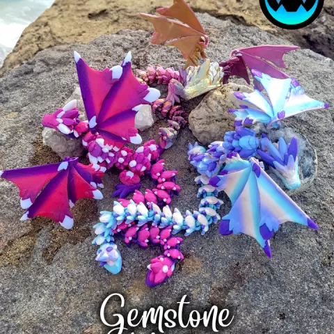 Gemstone Wyvern by Cinderwing3D