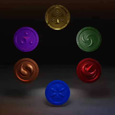 Legend of Zelda: Ocarina of Time – Sage Medallions (Magnet-Ready, 3D Printable Set)