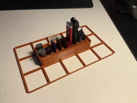 Gridfinity SD Card Holder (MicroSD Usb A and C)