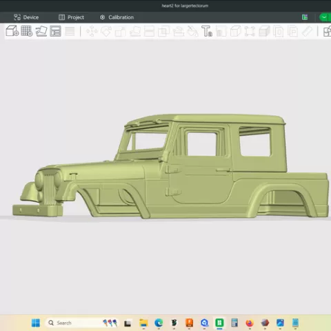 Mid 60's Willys Jeep with soft top, hollow shell body, no floors or bed, rc trucks and crawlers