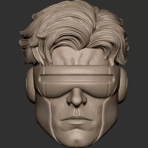Cyclops custom action figure head