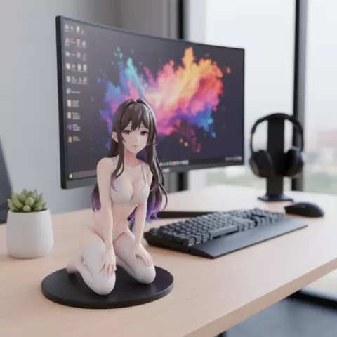HOT HENTAI FIGURINE SPORTY ANIME GIRL (NSFW)