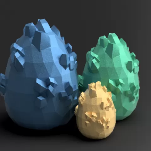 Large Crystal Egg by Bearded Printer