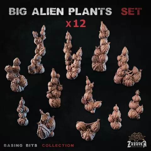 Big alien plants - Basing Bits (Plants) by Zabavka Workshop