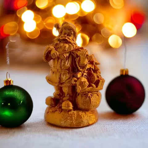 Santa And Teddy by anthony