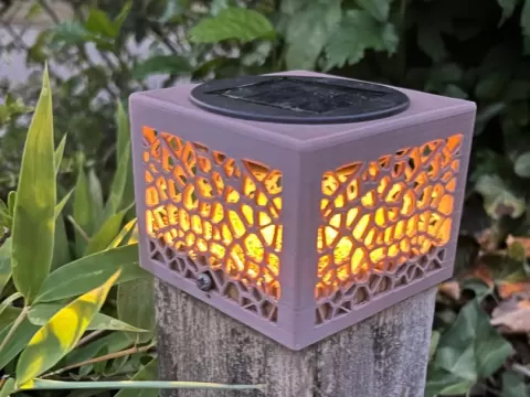 Zaunkappe, Solarlampe für Zaunpfosten 85mm x85mm