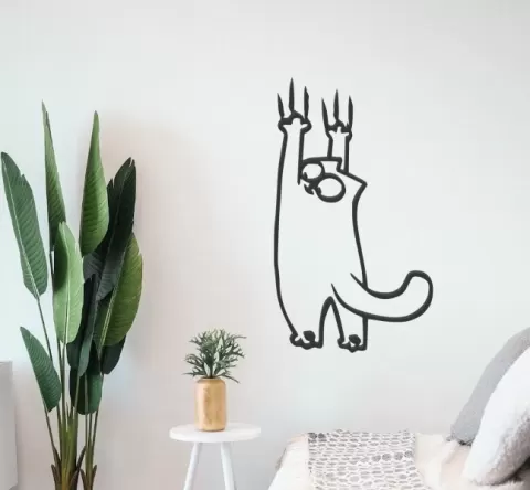 Wall Hanging Cat Decoration Simons Cat