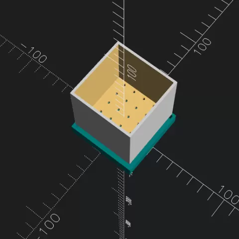 Minimalist Cubic Planter with Drainage System