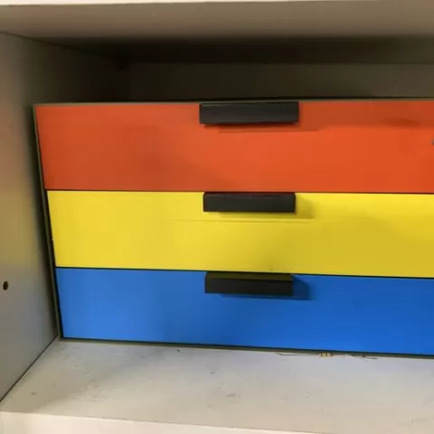Storage box with drawers