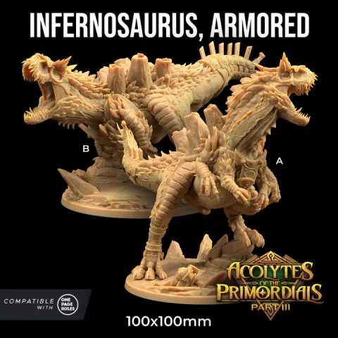 Infernosaurus Armored | PRESUPPORTED | Acolytes of The Primordials Pt. 3 by The Dragon Trappers Lodge