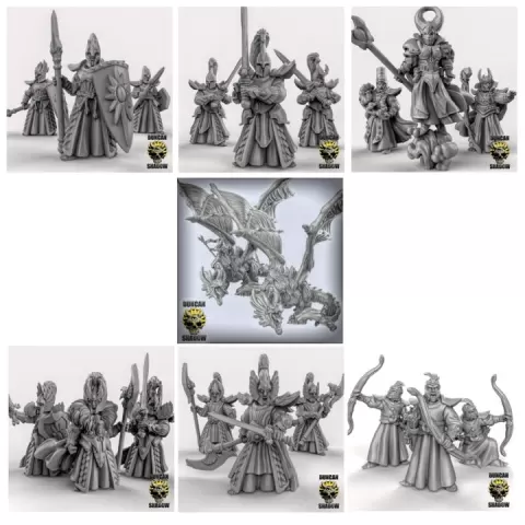 High Elf Bundle (Pre Supported) by Duncan Shadow