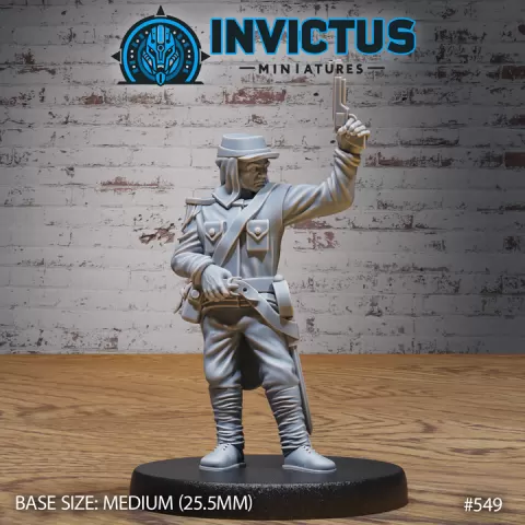 Genesis Leader / Human Soldier / War Officer / Brave Assassin / Cyberpunk Warrior / Steampunk Headhunter / Humanoid Invasion Army / Trooper Attack / Sci-Fi Encounter by Epic-Miniatures