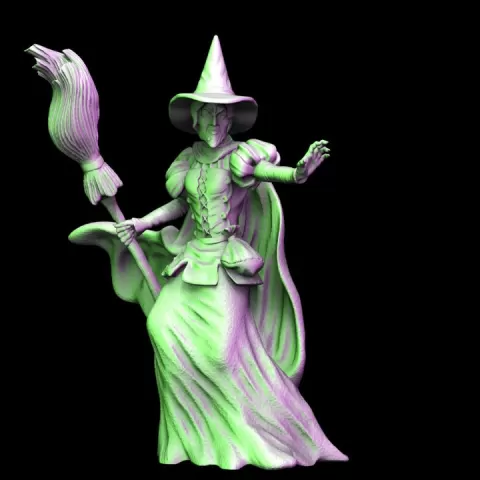 The Wicked Witch of the West from the Wizard of Oz / Wicked by Gametee 3d Miniatures