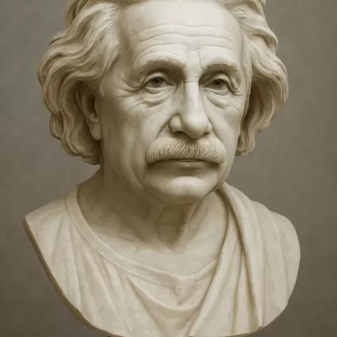albert einstein bust