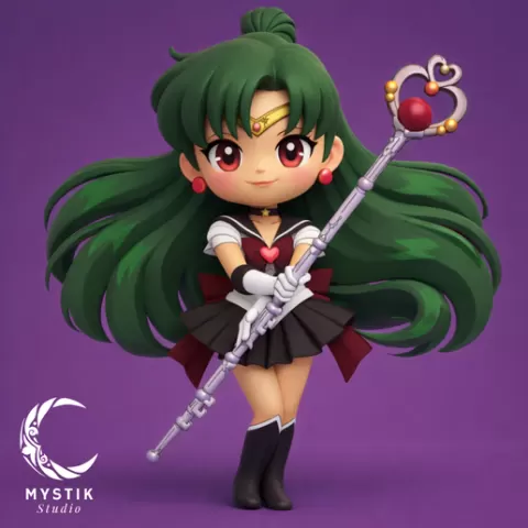 Chibi Sailor Pluto Time Guardian