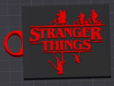 Stranger Things "Upside Down" Keychain