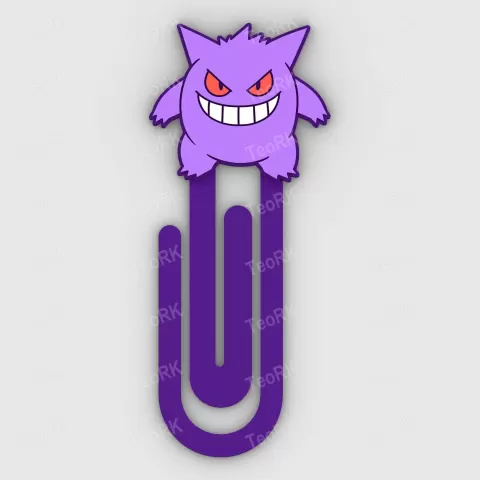 Paperclip GENGAR - bookmark - TeoRk