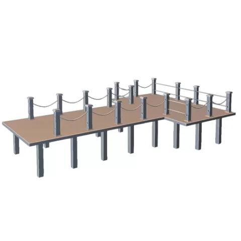 Modular Wooden Dock Platform